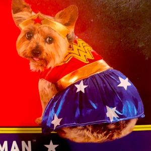 Wonder Woman Dog Costume - Size Large